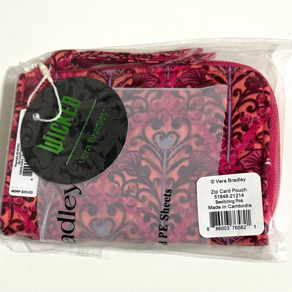 Vera‎ Bradley Wicked Zip Card Pouch - Picture 2 of 4